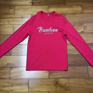 Red long-sleeved shirt